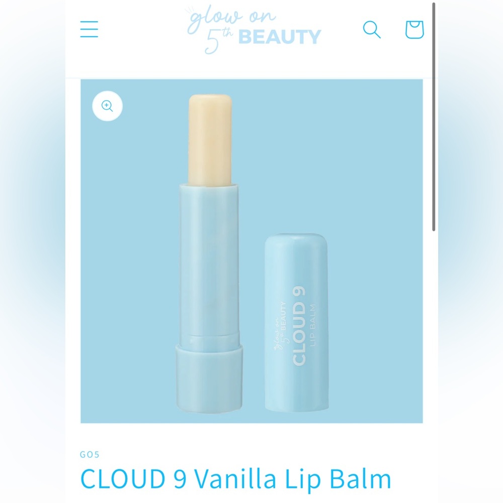 GLOW ON 5TH | Cloud 9 | Vanilla Lip Balm (Brand New!) 💘✨